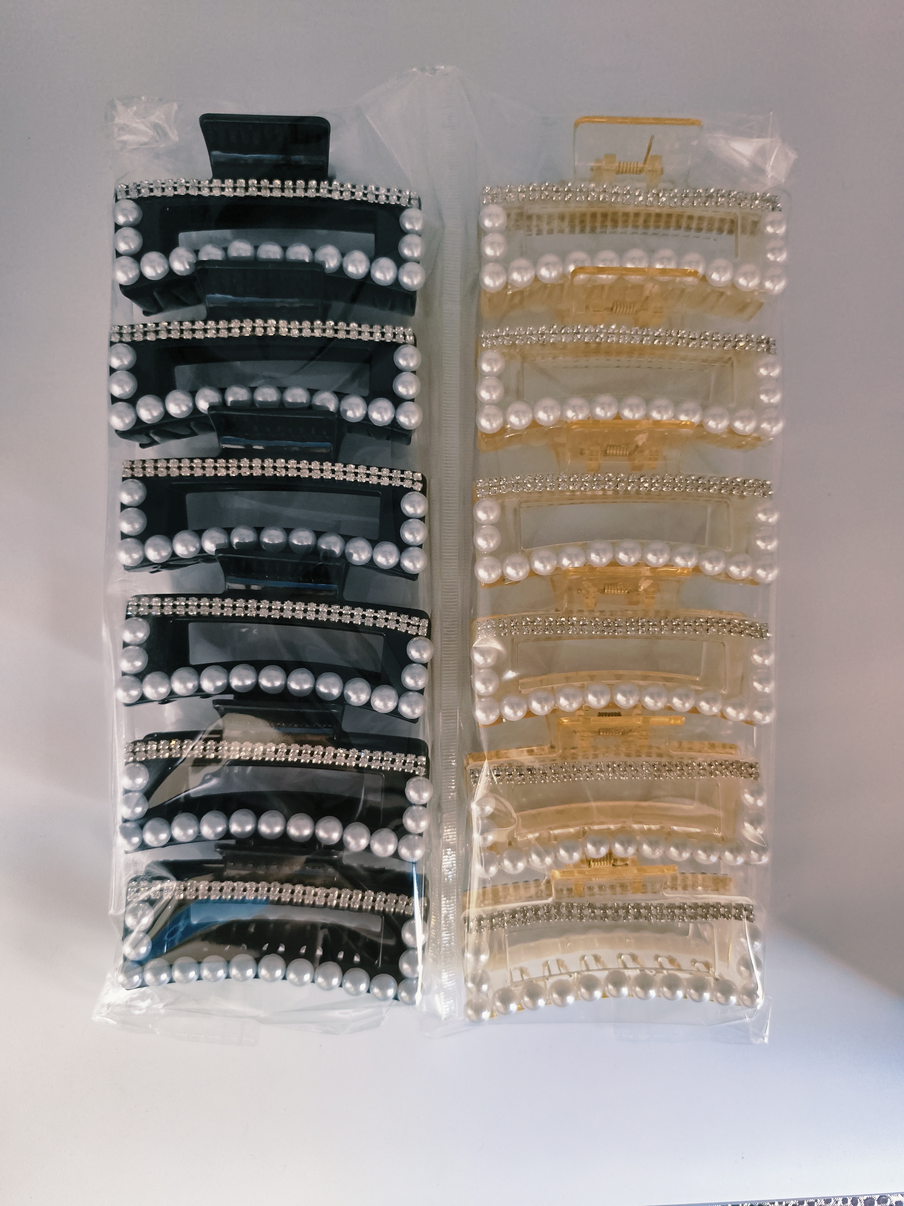 发爪，珍珠加钻头饰发箍头饰发箍女士拼接韩版