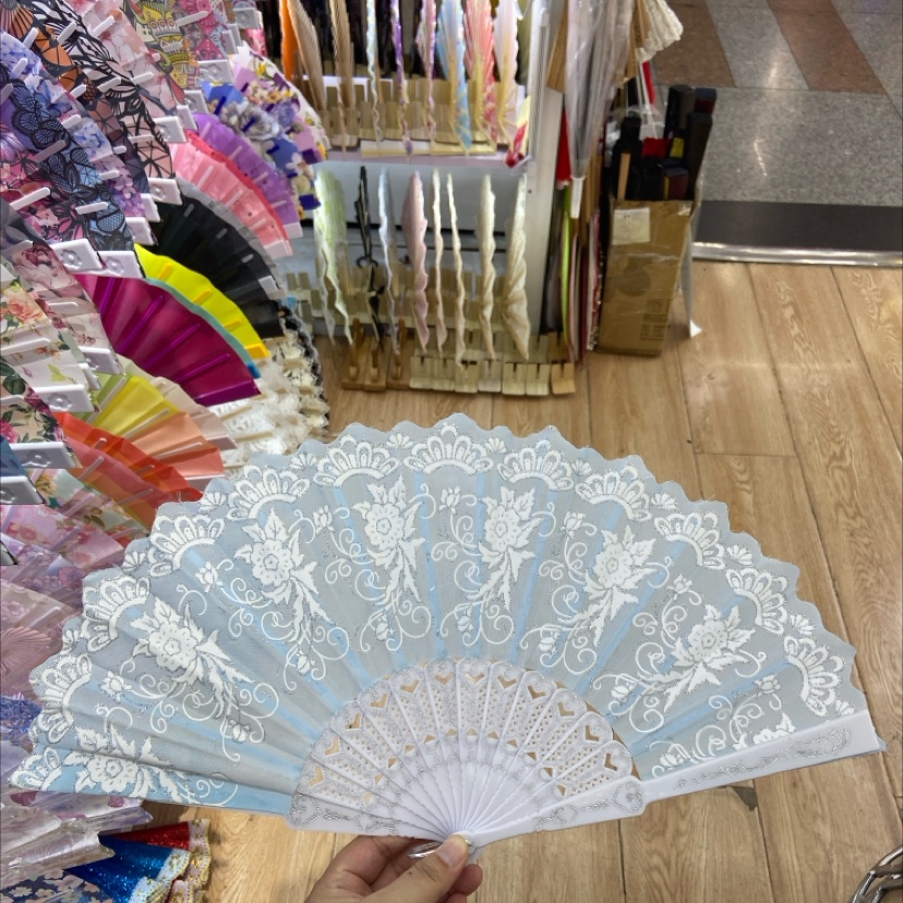 夏日扇子清凉必备折叠扇折扇塑料平板扇扇子折扇子扇子