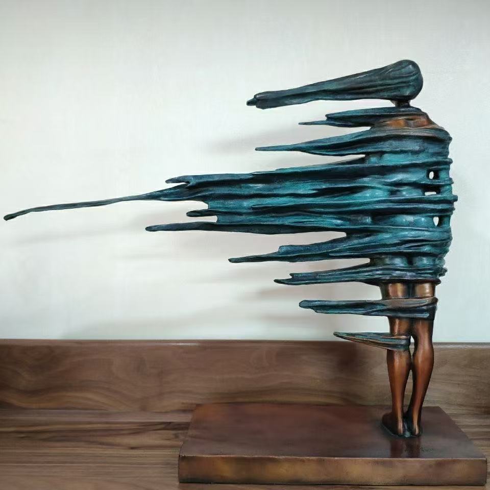 Brass handicrafts, ornaments, copper sculptures, foreign trade export ornaments, long-haired beauty handicrafts, metal handicrafts detail image 5