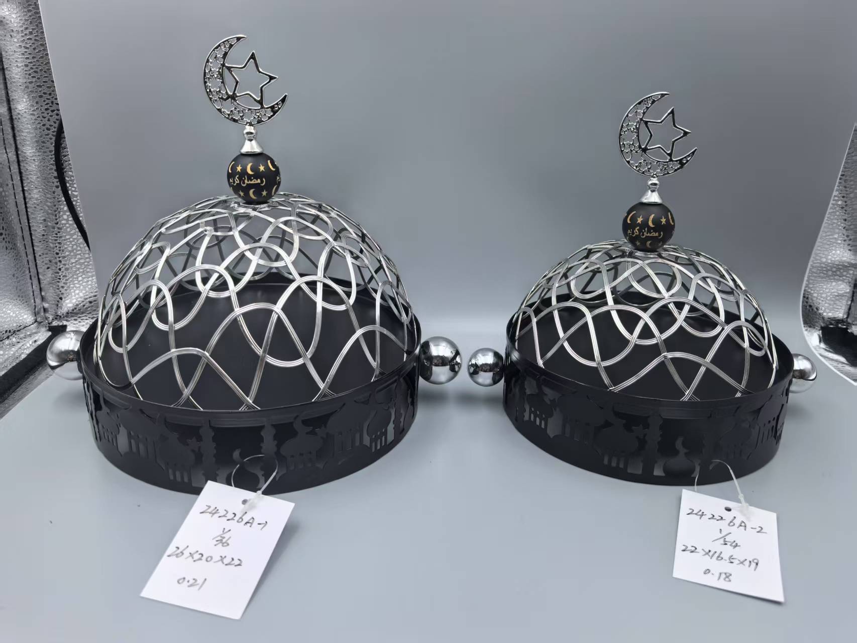 Factory direct sales of Arab style, wire wound, fruit plate, ironwork, moon and five-pointed star, electroplating, spray painting Application Scenario