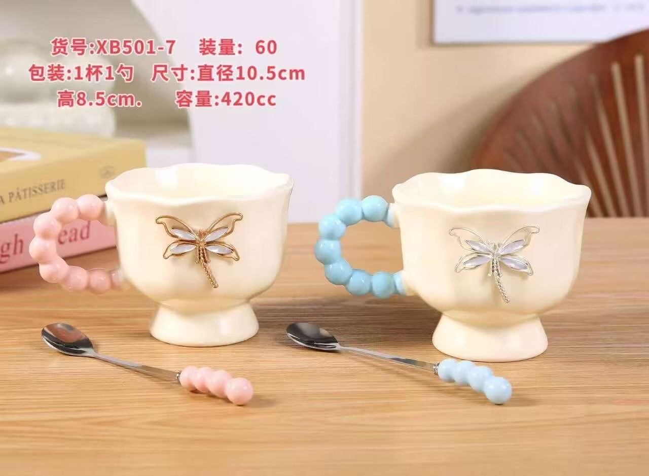 陶瓷马克杯咖啡杯哑光现货创意简约茶杯家用办公陶瓷杯子，diy手工杯，艺术杯，家居品，高档杯子