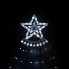LED five-pointed star waterfall light, Christmas courtyard decoration, trailing star light, outdoor star atmosphere light string, Christmas tree, Christmas supplies Application Scenario
