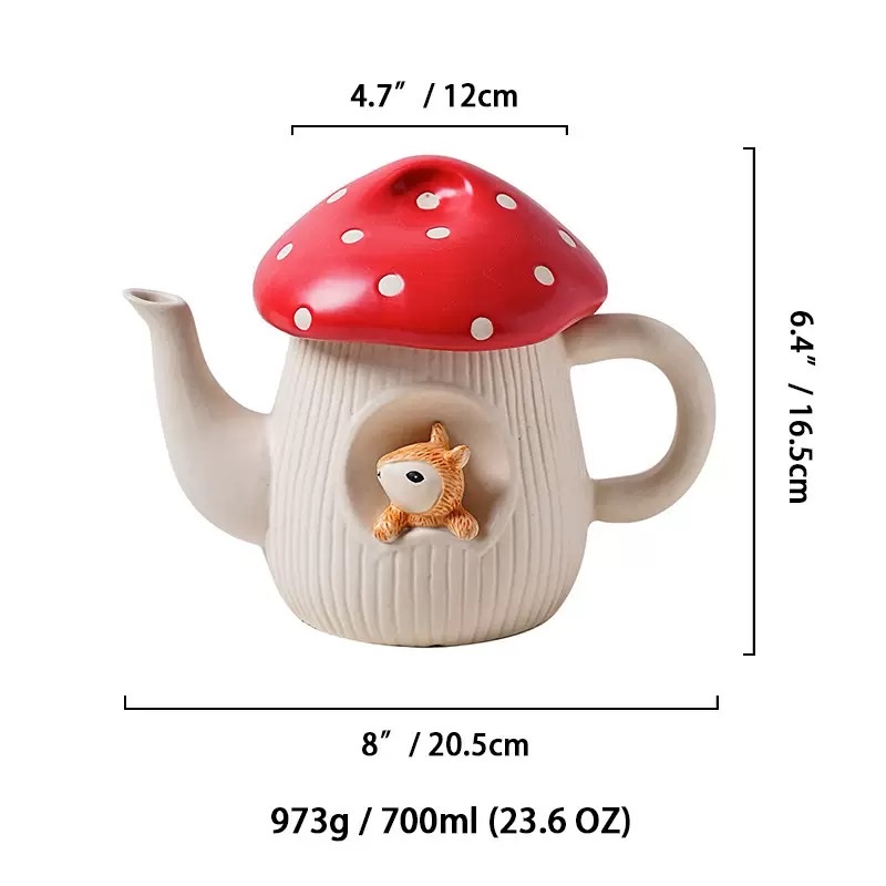 Nuevos modelos INS wind girl heart underglaze color alto nivel de apariencia cerámica rojo champiñones cubiertos tazas cuenco de arroz cuenco de fideos cuenco de ensalada detail image 12