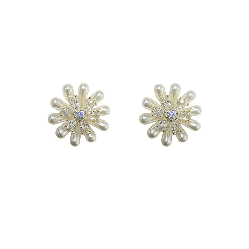 Jewelry, earrings, stud earrings, pearl earrings, oil-dripping, fashionable, simple, versatile, elegant and stylish, girls' style earrings and stud earrings Item Picture