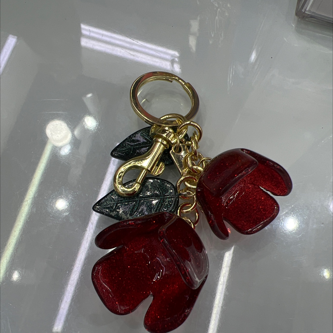 花朵钥匙扣树脂