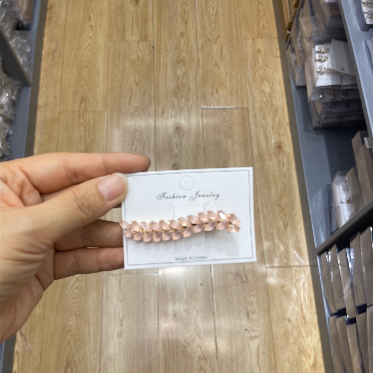 彩色猫眼锆石发夹发夹发夹