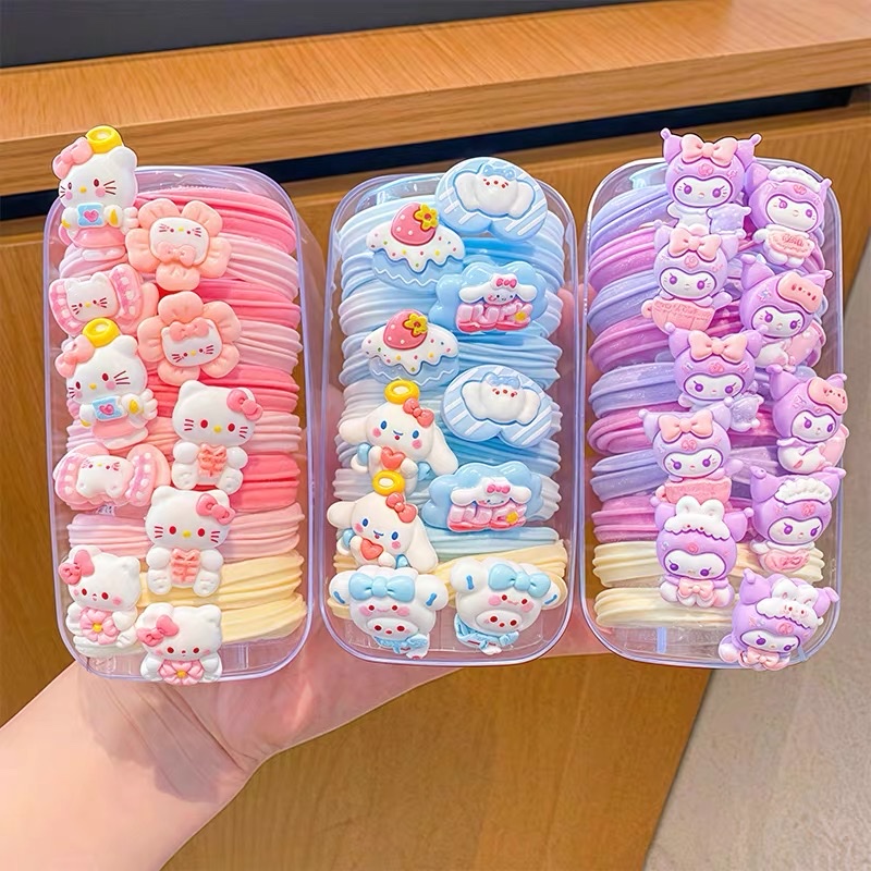 KT猫儿童扎发发圈女新款女童卡通高弹力发圈宝宝小揪揪头绳皮筋饰之语