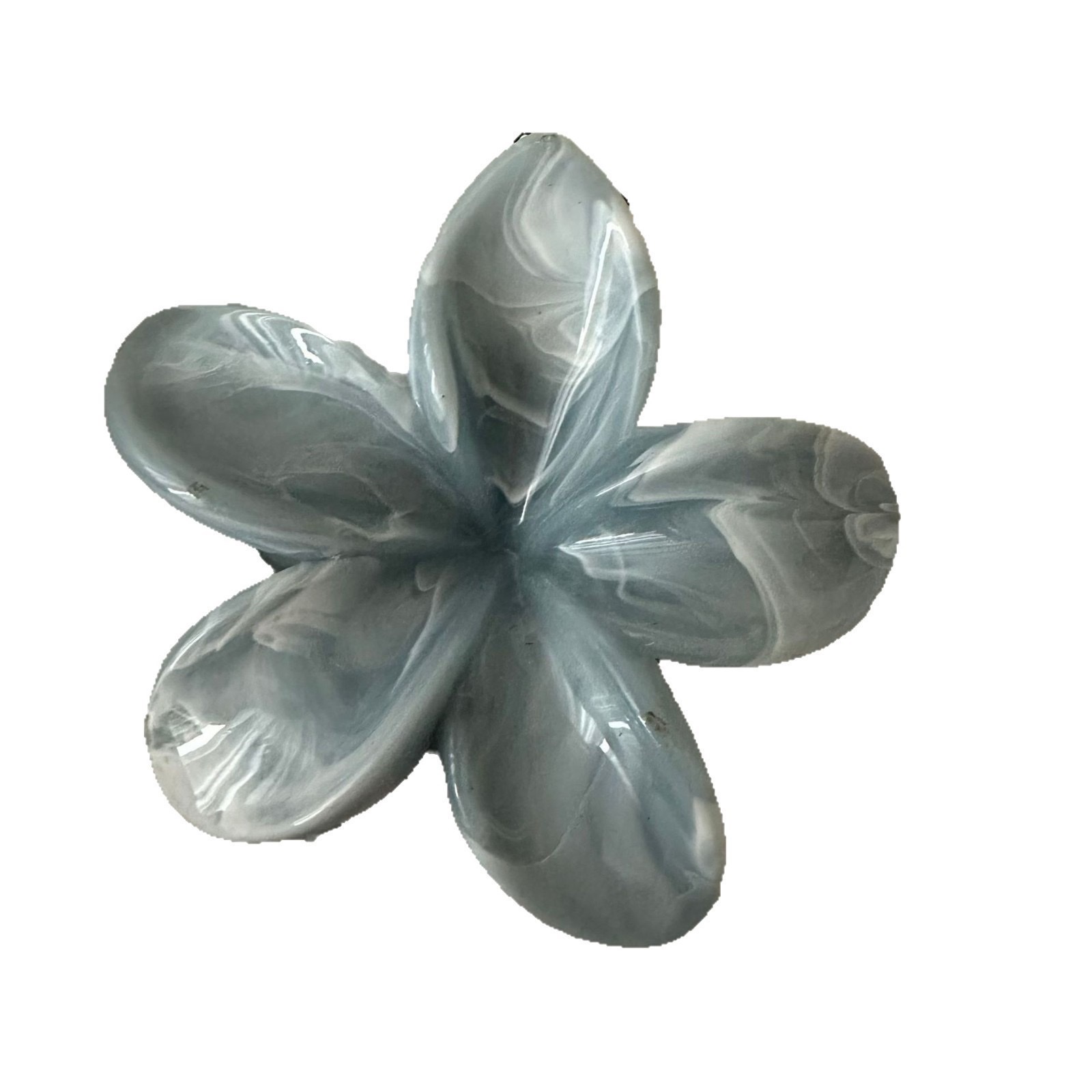 日系高级可爱透白波点时尚多发甜美量大号后脑勺鲨鱼少女发夹发饰 白底实物图