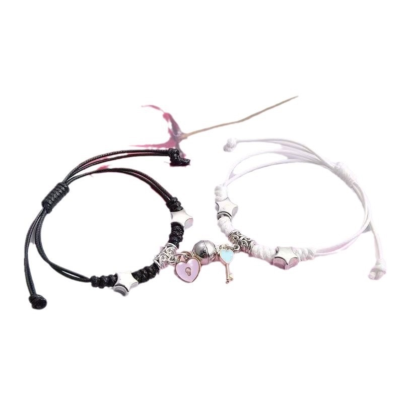 磁铁相吸手链情侣可爱高颜值清新编制一对闺蜜学生手绳女纪念礼物 手链手串水晶手链饰品水晶手串详情图5