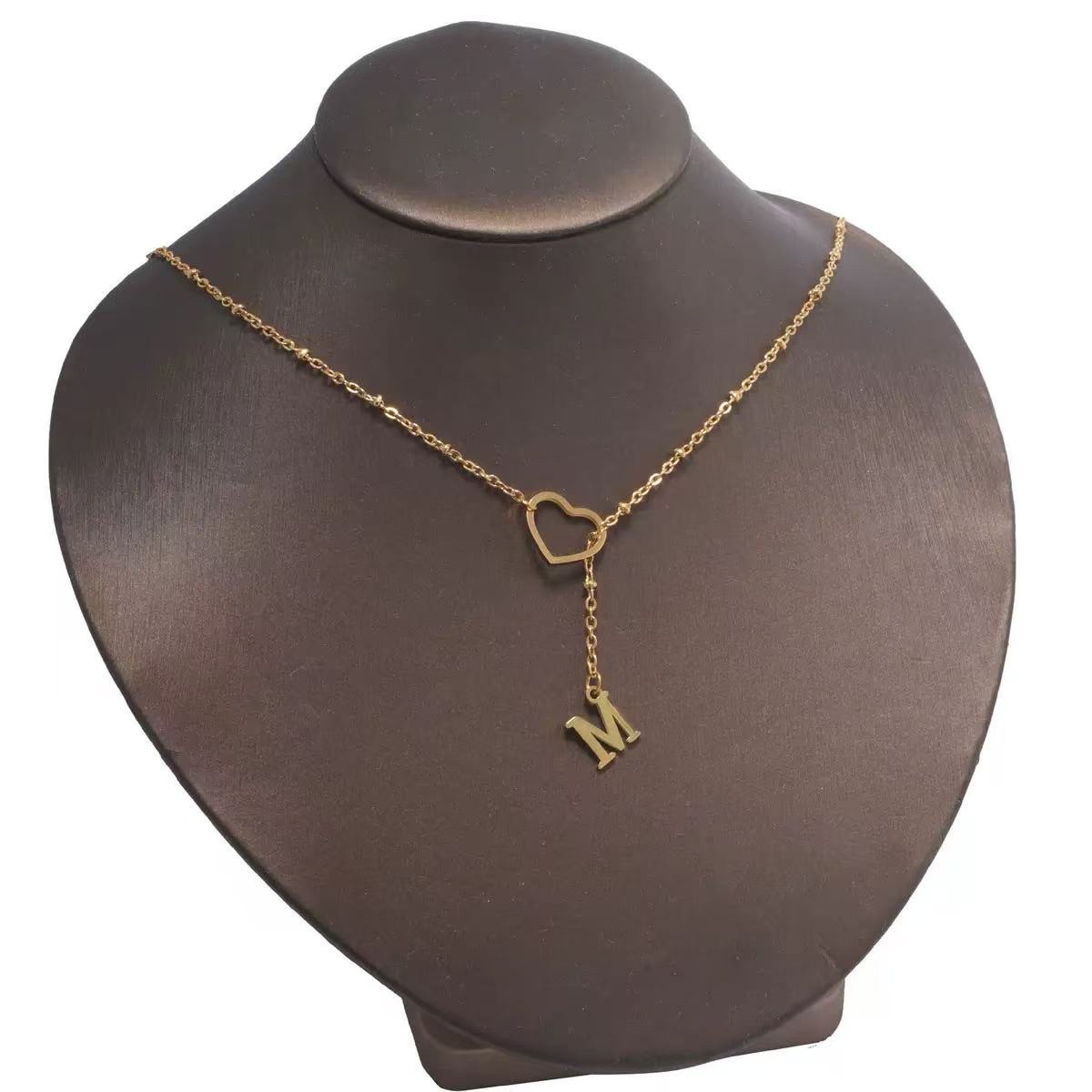 项链锆石项链沙金不锈钢项链