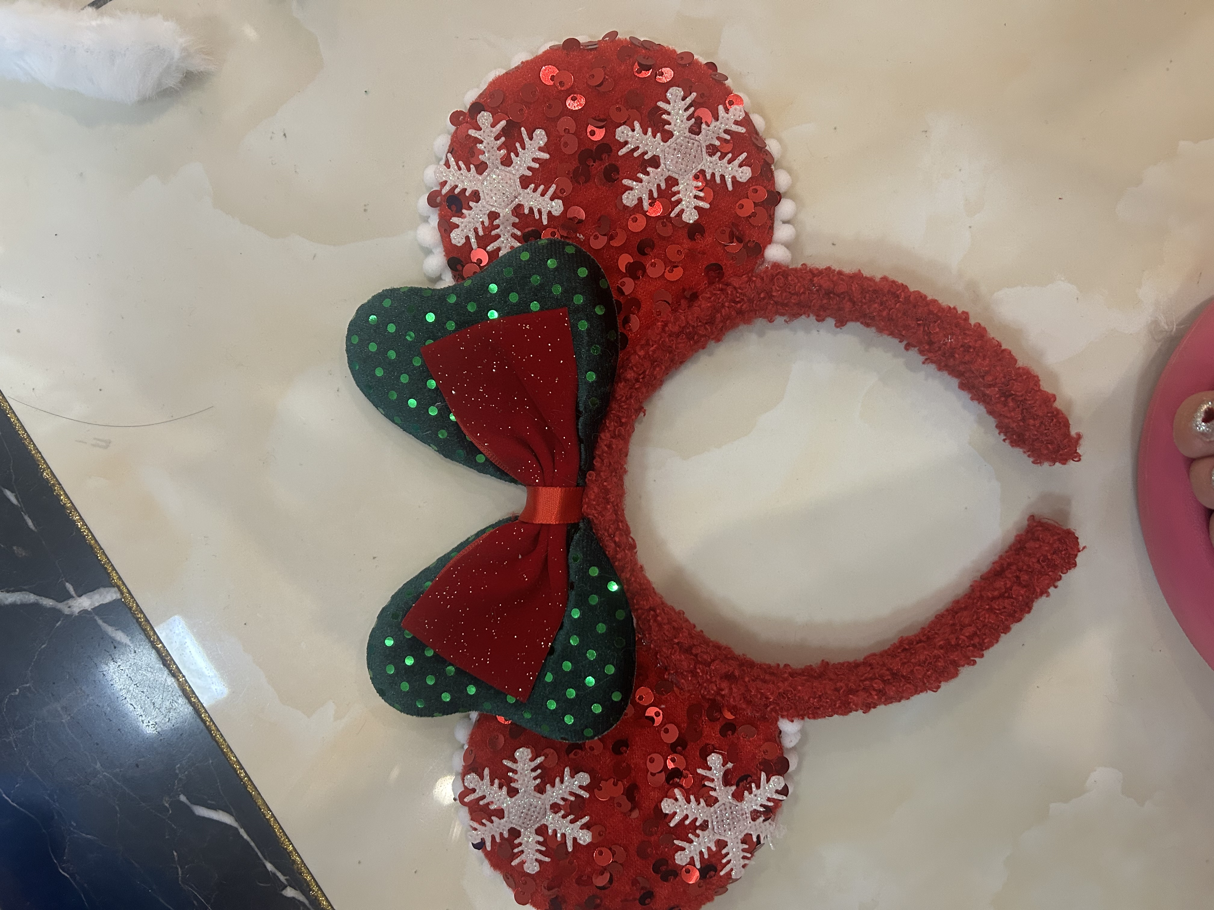 儿童流行饰品卡通耳朵头扣，圣诞