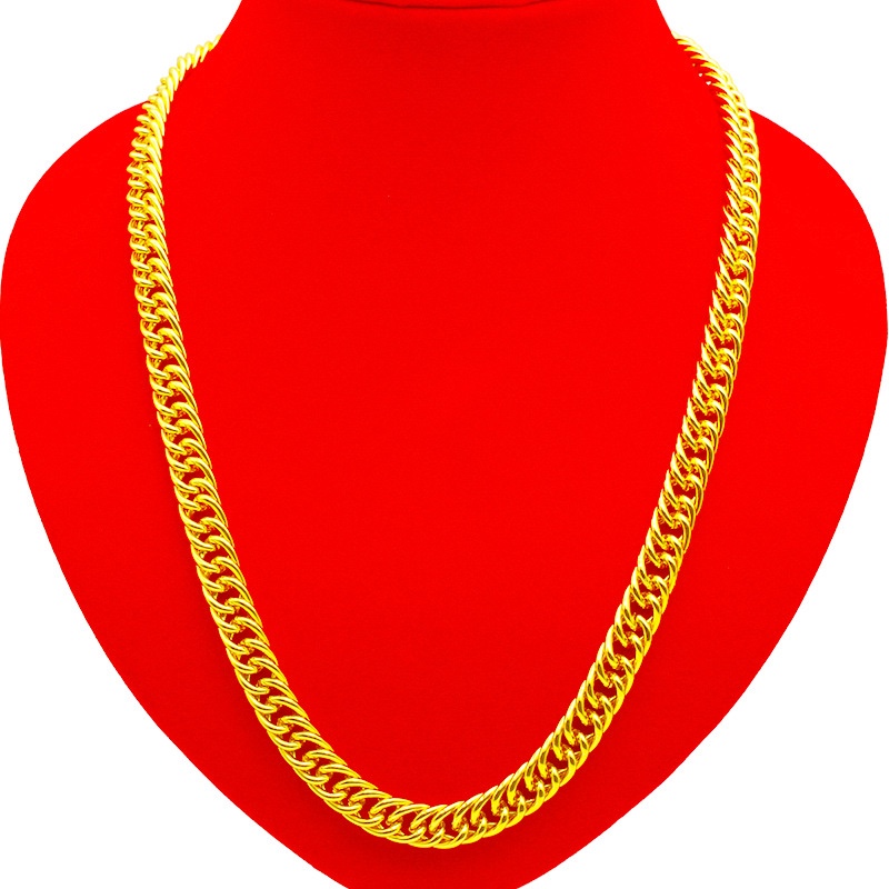 厂家直销各种仿黄金项链男士女士金项链合金镀金项链铁链详情图3