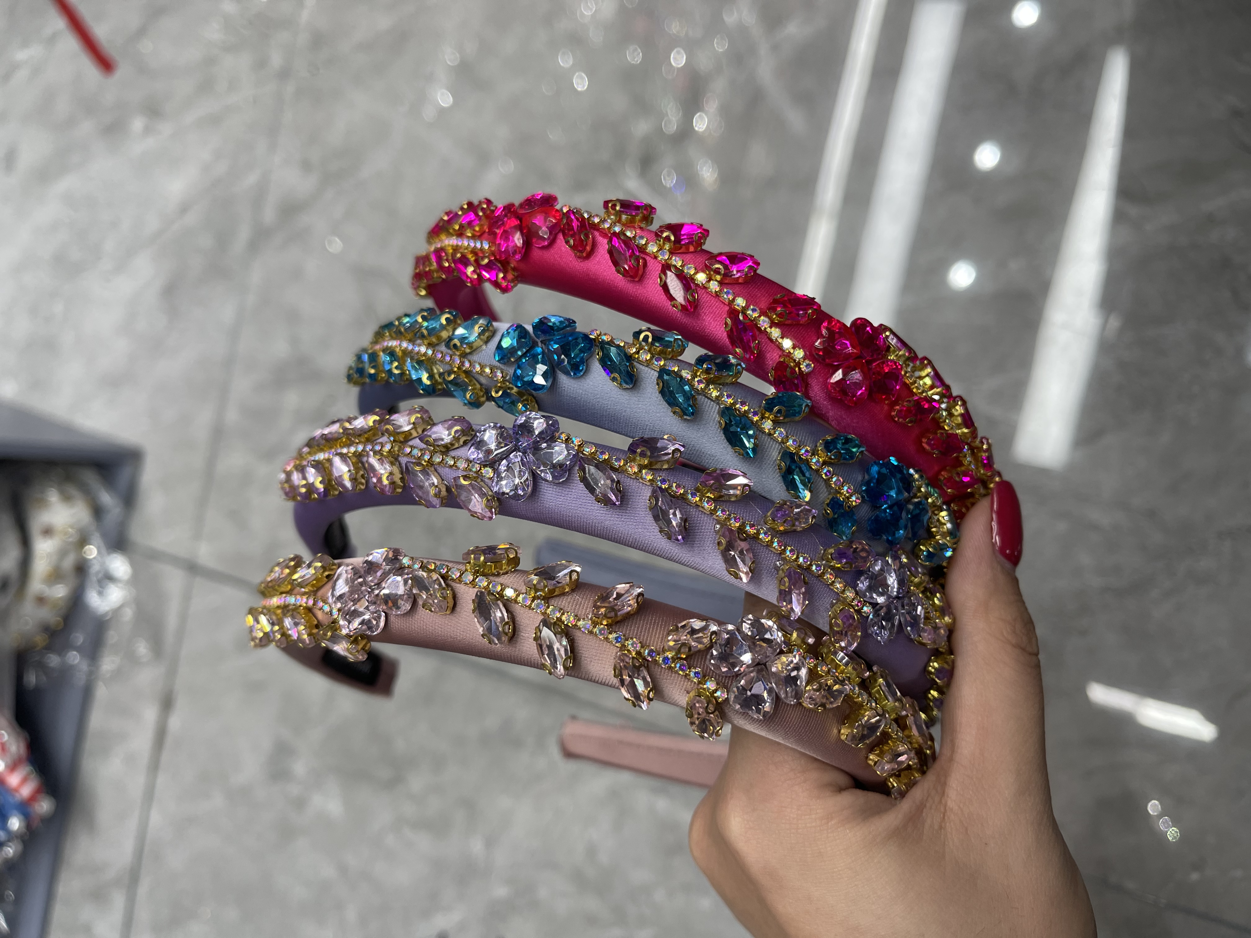 时尚头箍发箍女士韩版拼接头饰发饰发箍发箍女士拼接韩版细节图