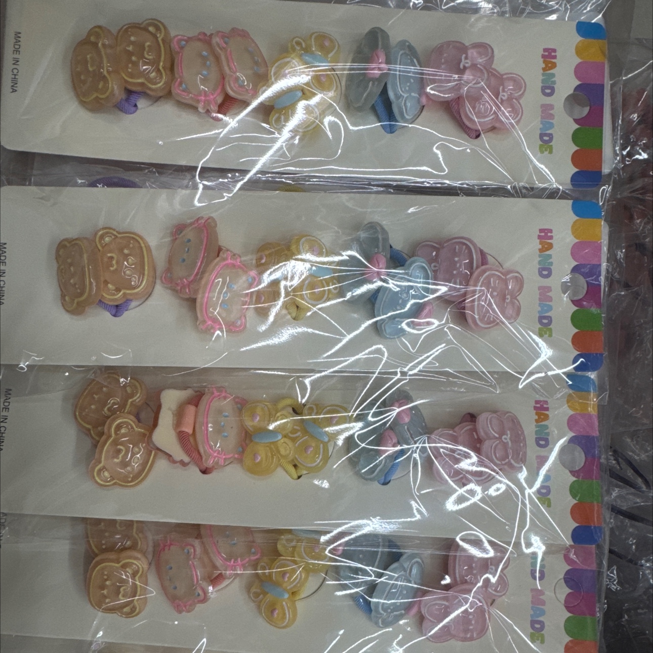 新款儿童发圈滴油可爱发饰头饰饰品宝宝发圈配饰时尚百搭发夹发夹儿童发夹