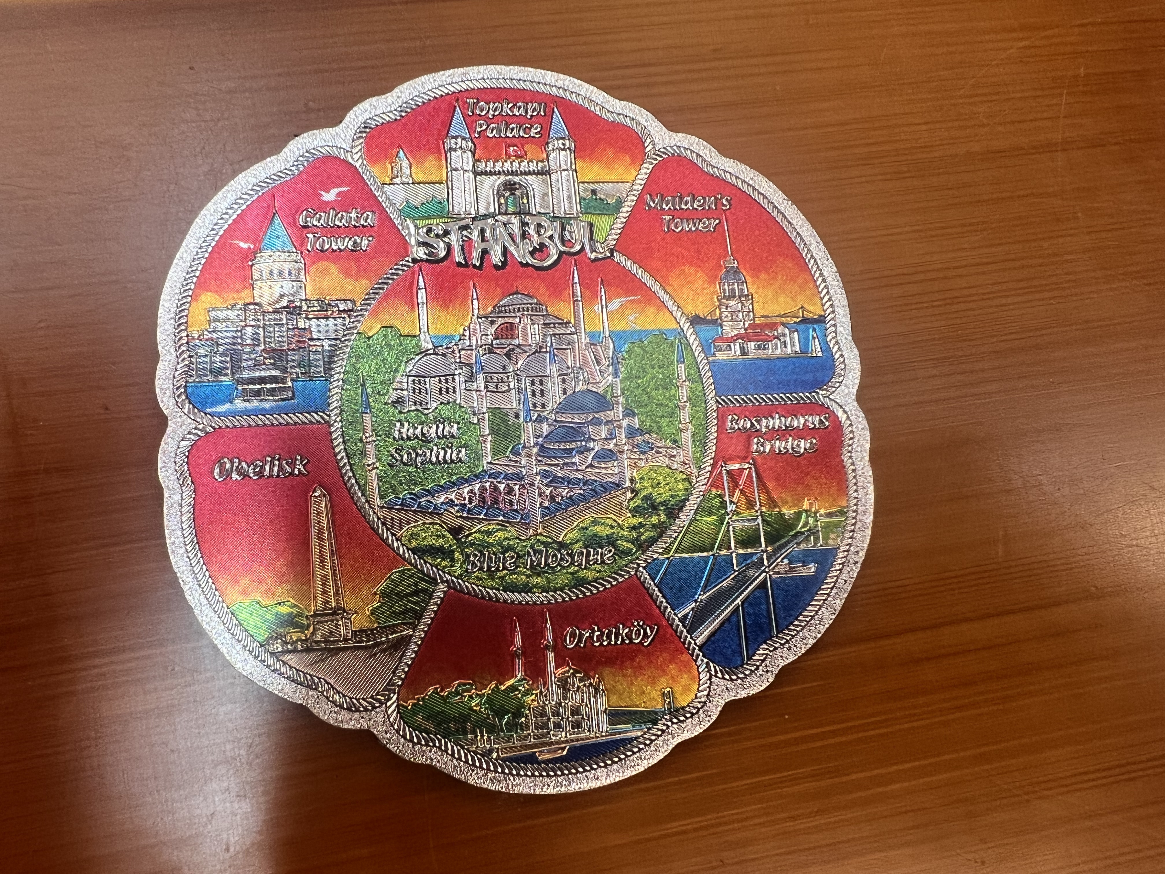 银箔土耳其伊斯坦布尔冰箱贴