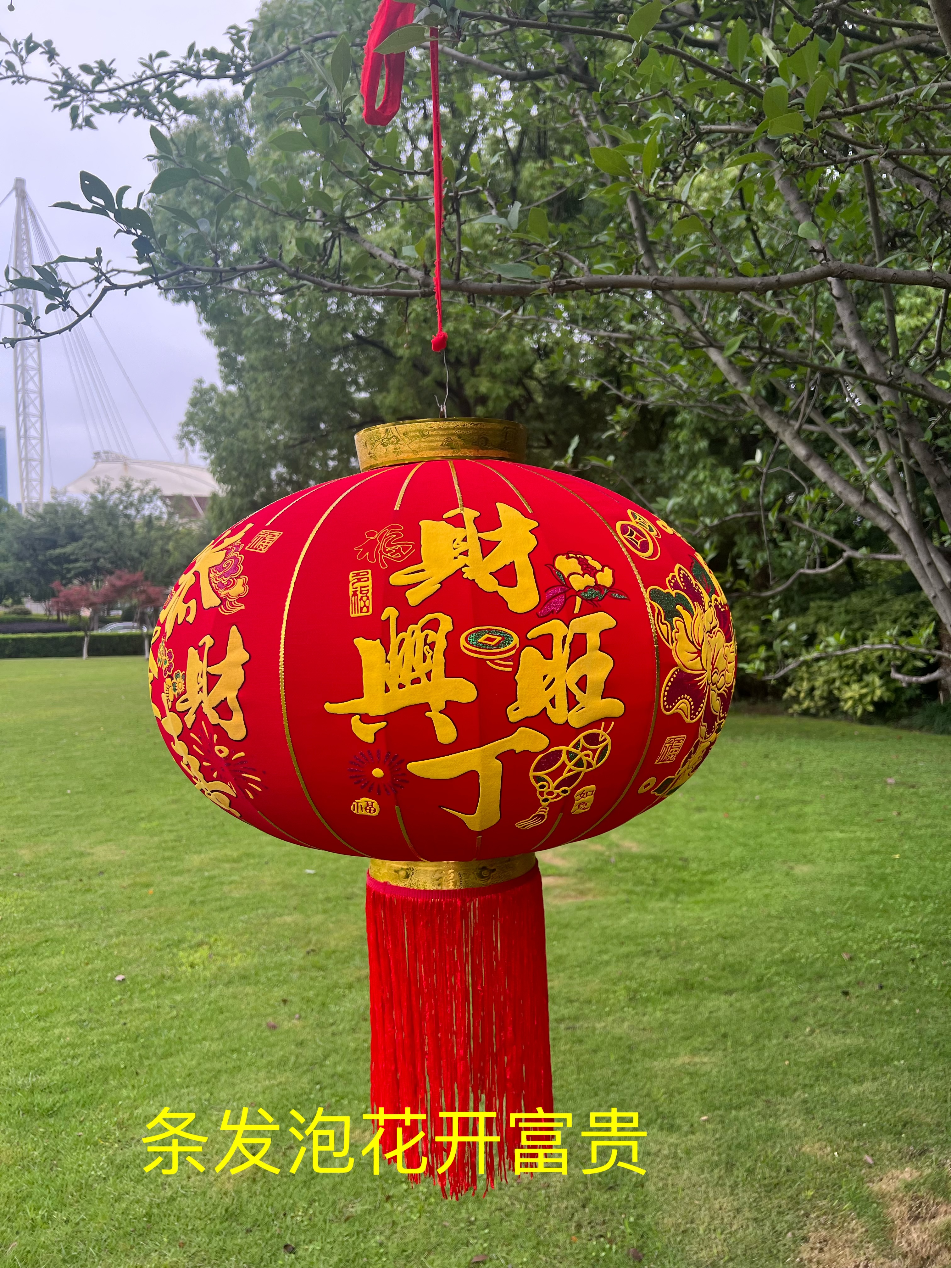 发泡牡丹花灯笼详情图4