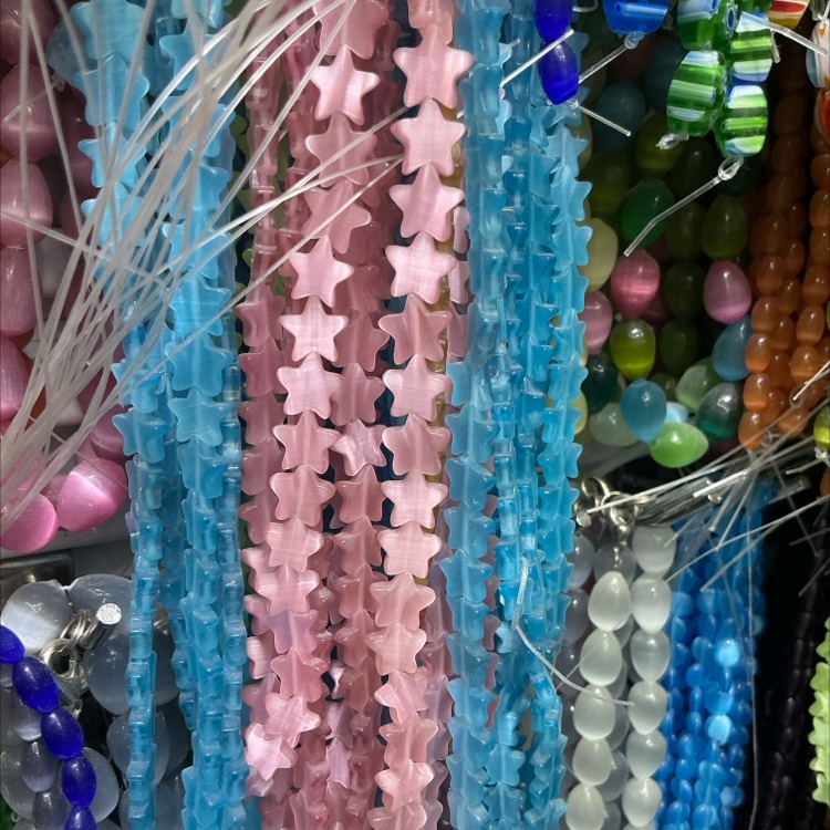 猫眼石五角星 双面 可diy配件配件产品图