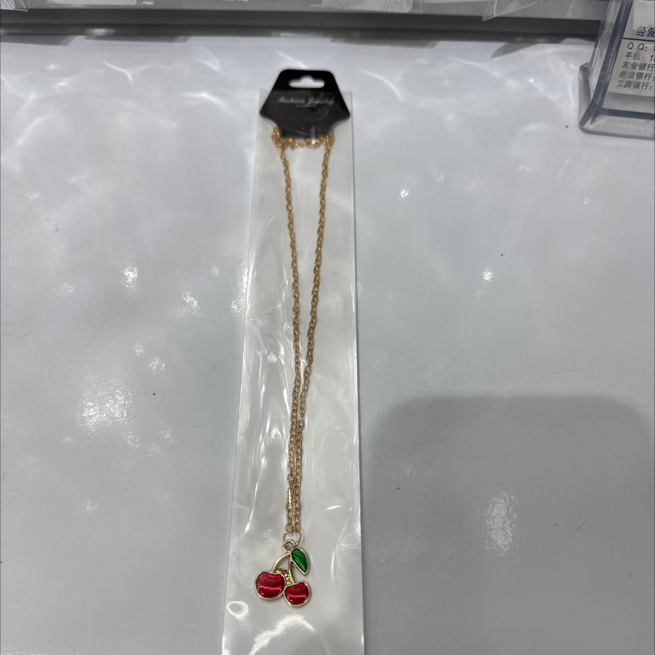 沙金锆石项链银饰18k金饰品时尚简约百搭项链女潮流首饰品