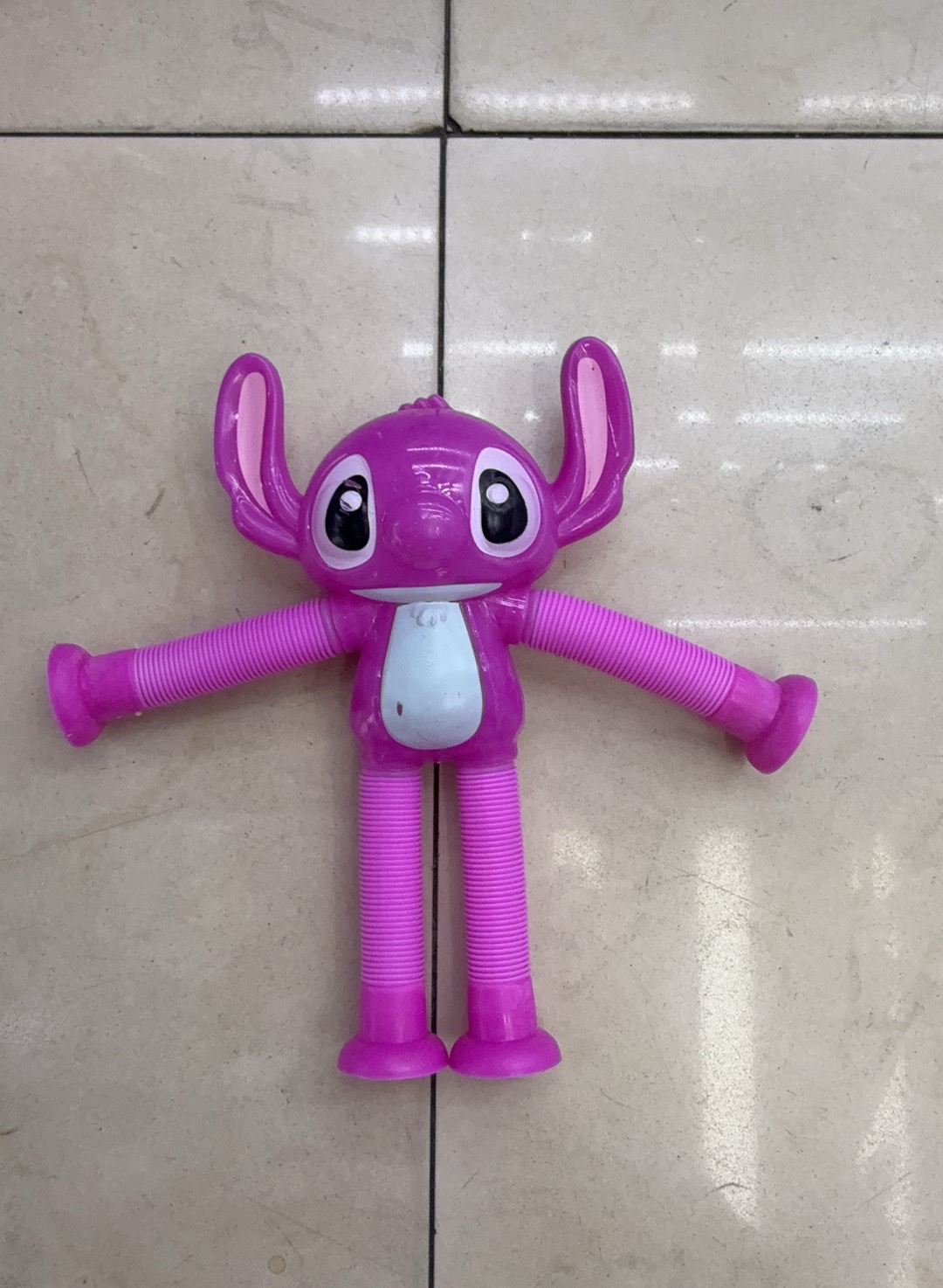 吸盘长颈鹿机器人伸缩玩具百变发光拉长伸管儿童卡通创意益智玩具 发光玩具