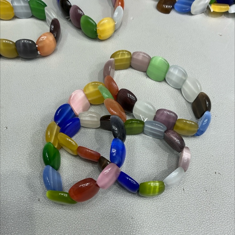  猫眼石手排 厂家直销 可定制