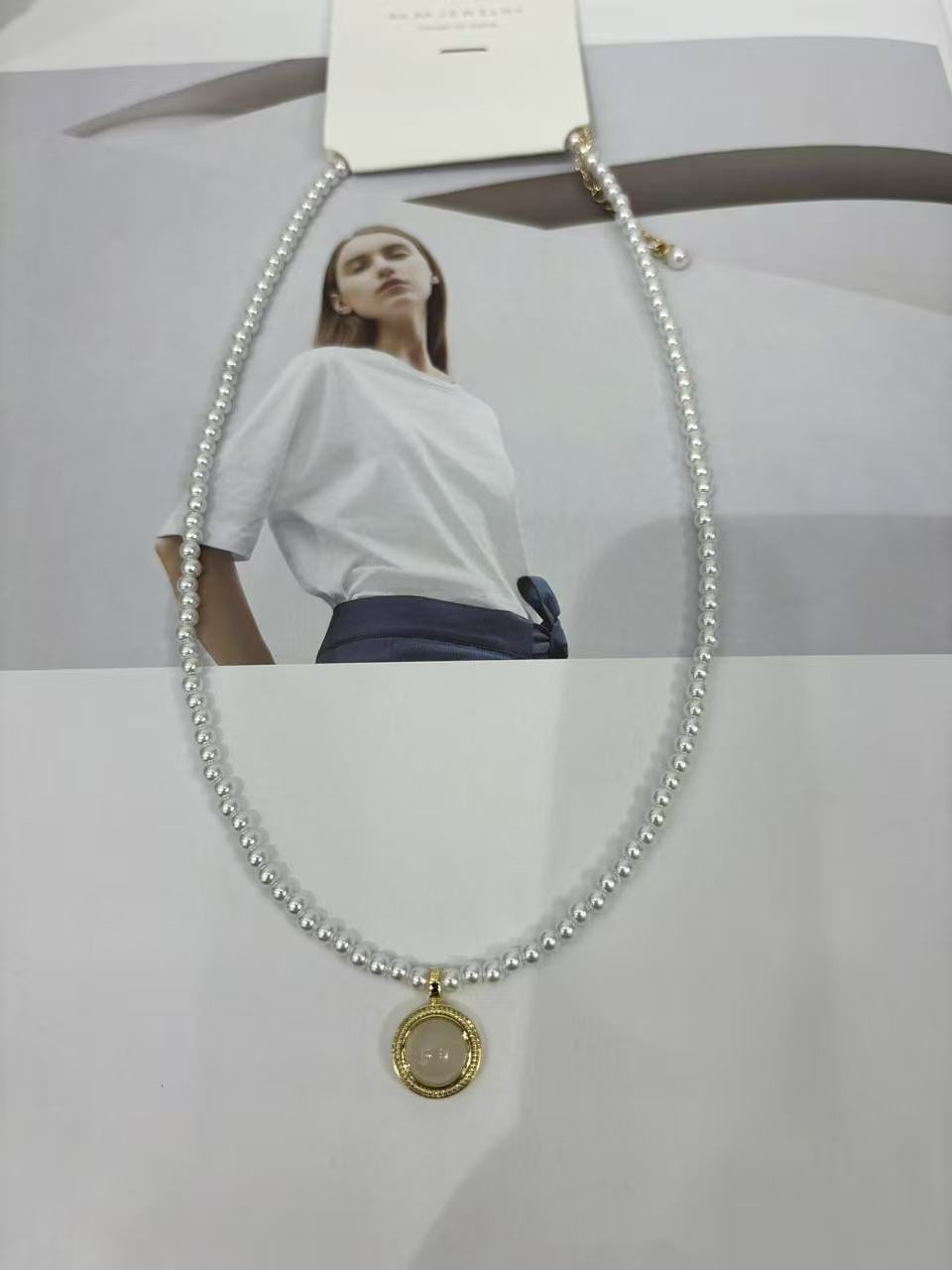 项链18k金饰品时尚简约百搭项链女款新款潮流首饰