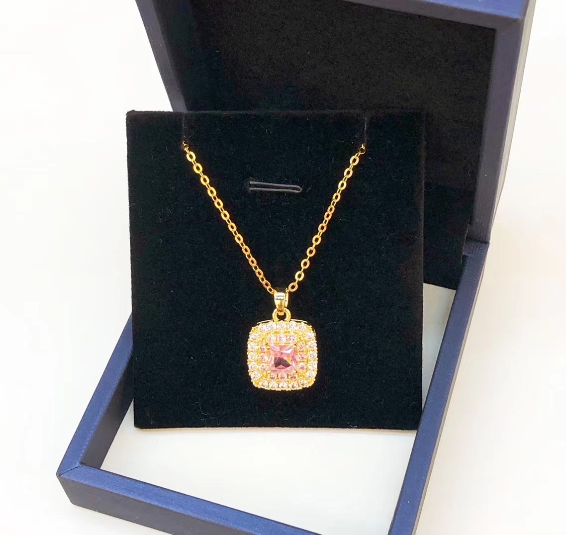 金沐首饰镀金项链仿真金网红时尚链饰潮流吊坠爆款厂家直销