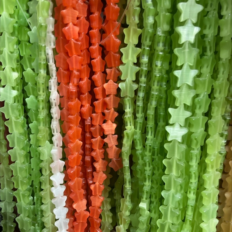 猫眼石五角星 双面 可diy配件配件细节图