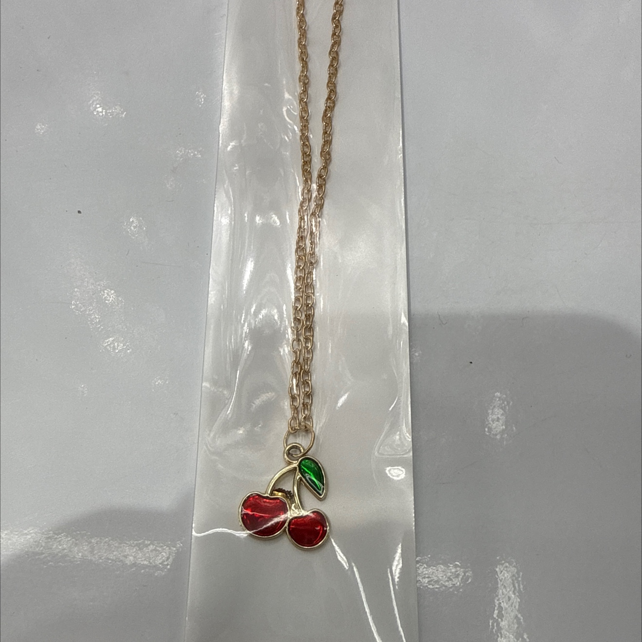 沙金锆石项链银饰18k金饰品时尚简约百搭项链女潮流首饰品产品图