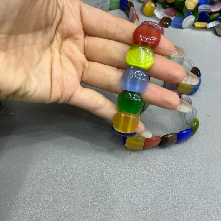  猫眼石手排 厂家直销 可定制产品图