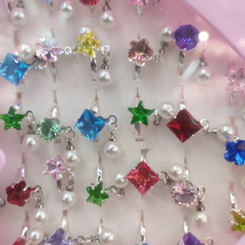 欧美风s999足银戒指祖母绿水晶时尚简约情侣戒指女男款潮流饰品