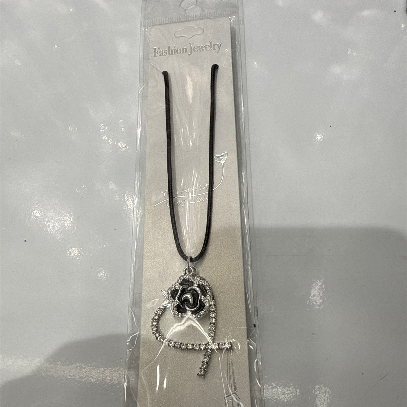 沙金锆石项链银饰18k金饰品时尚简约百搭女款首饰品礼物