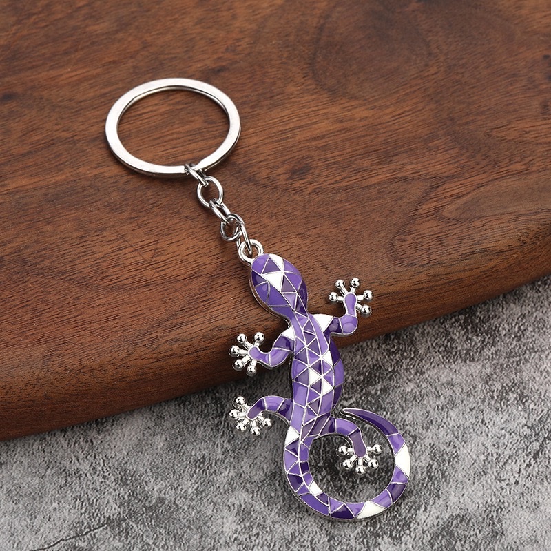Rex rabbit fur ball keychain accessories, transparent cherry beads, cute key chain ornaments, creative diy gifts, gecko and Brazilian lizard accessories detail image 4