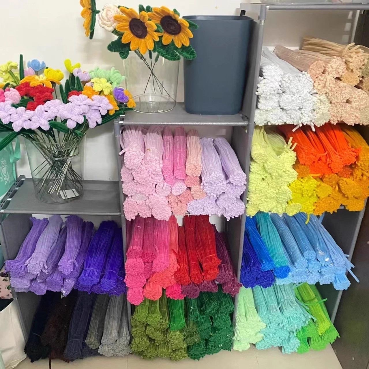 加密扭扭棒百变创意手工制作DIY彩色马卡龙超密毛条幼儿园材料产品图