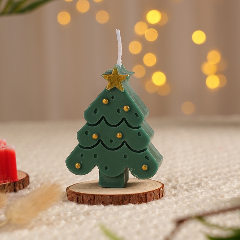 Christmas scented candles, creative Christmas tree atmosphere, scented candle ornaments, romantic Christmas souvenir gifts detail image 5