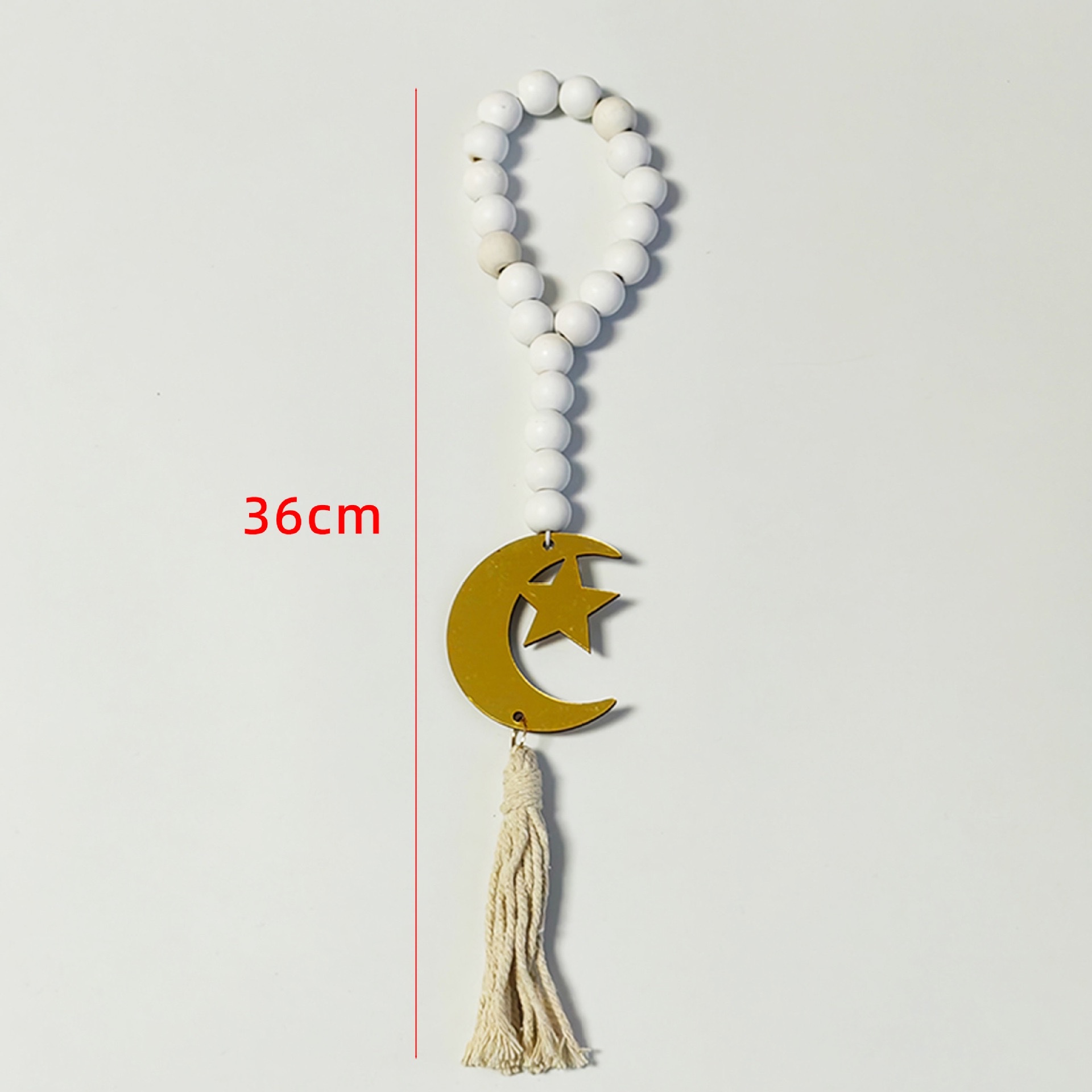 Cross-border wooden bead pendants, diy tassel jewelry accessories, festival home beaded and hemp rope decoration home pendants wholesale detail image 11