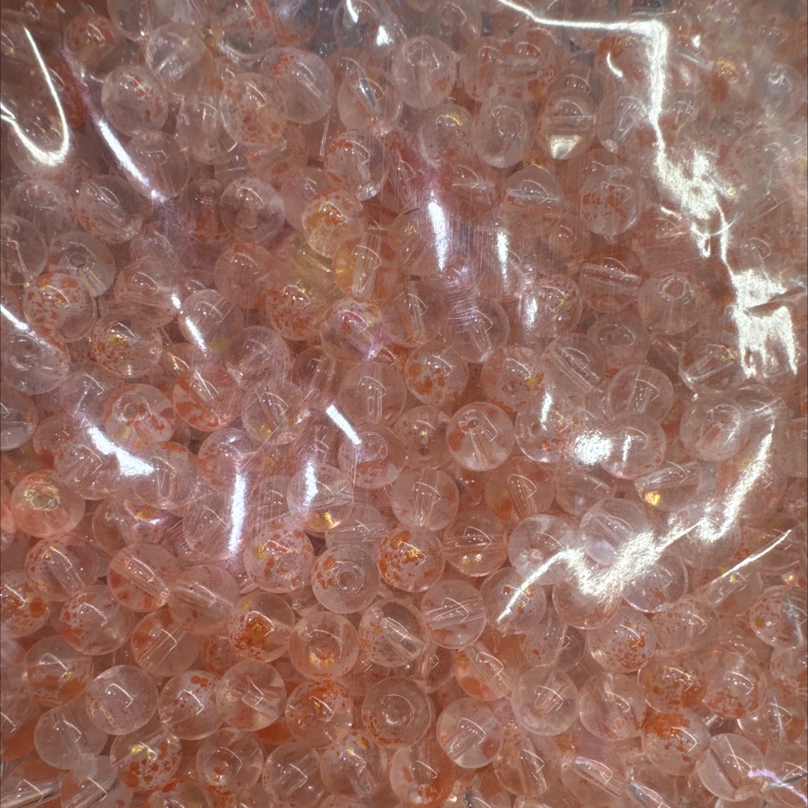 宝莎妮琉璃•玻璃珠6mm琉璃珠串散珠手工DIY饰品配件多色可选手串项链耳环戒指手机链配件
