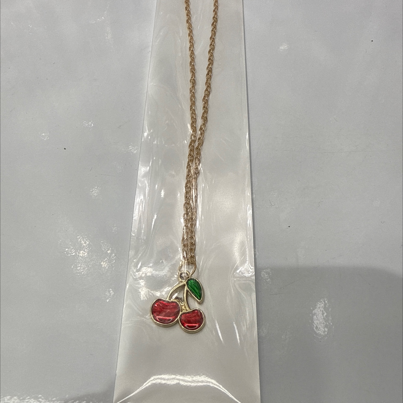 沙金锆石项链银饰18k金饰品时尚简约百搭项链女潮流首饰品详情图2