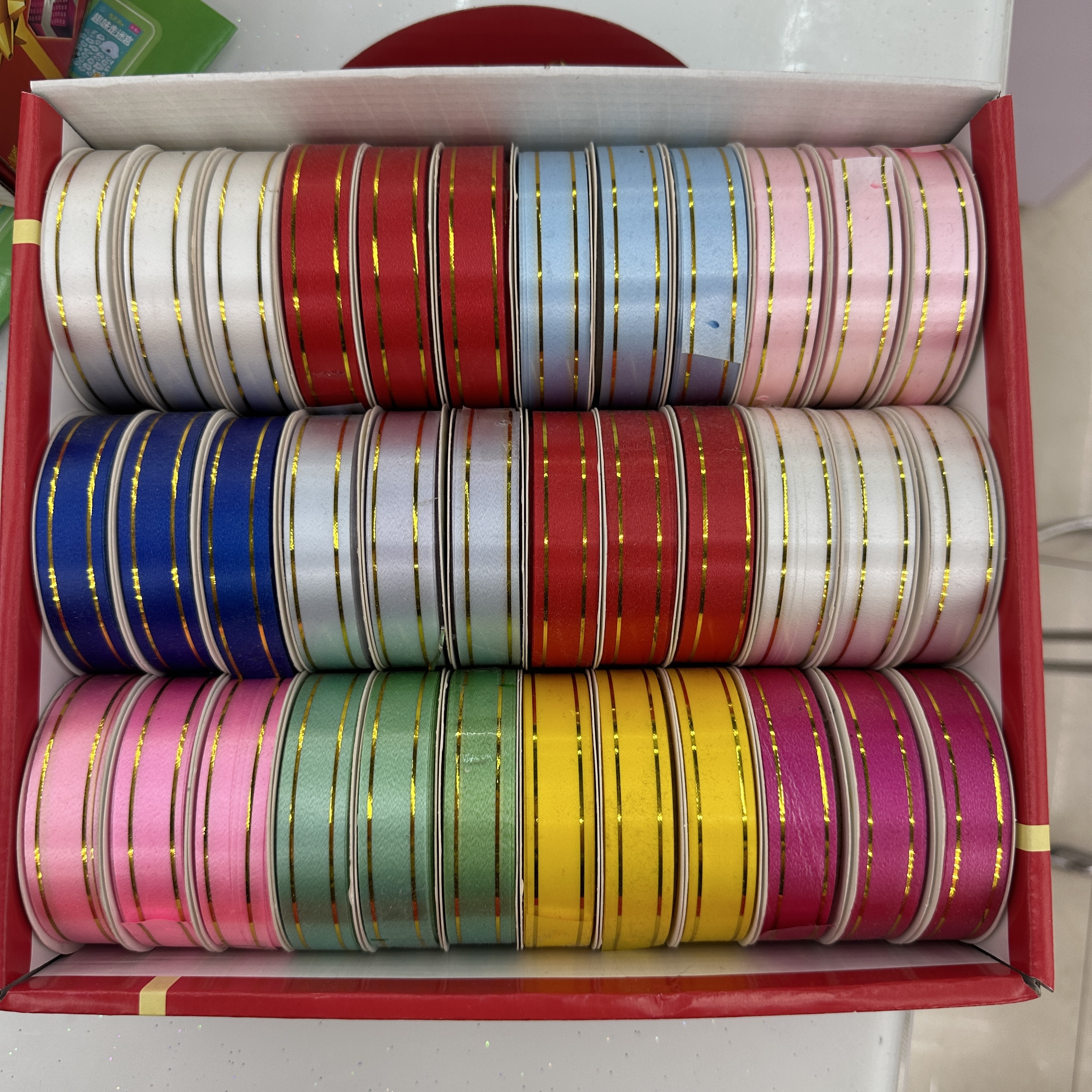 1.8CM golden edge ribbon pp wide ribbon festival decoration gift packaging thumbnail