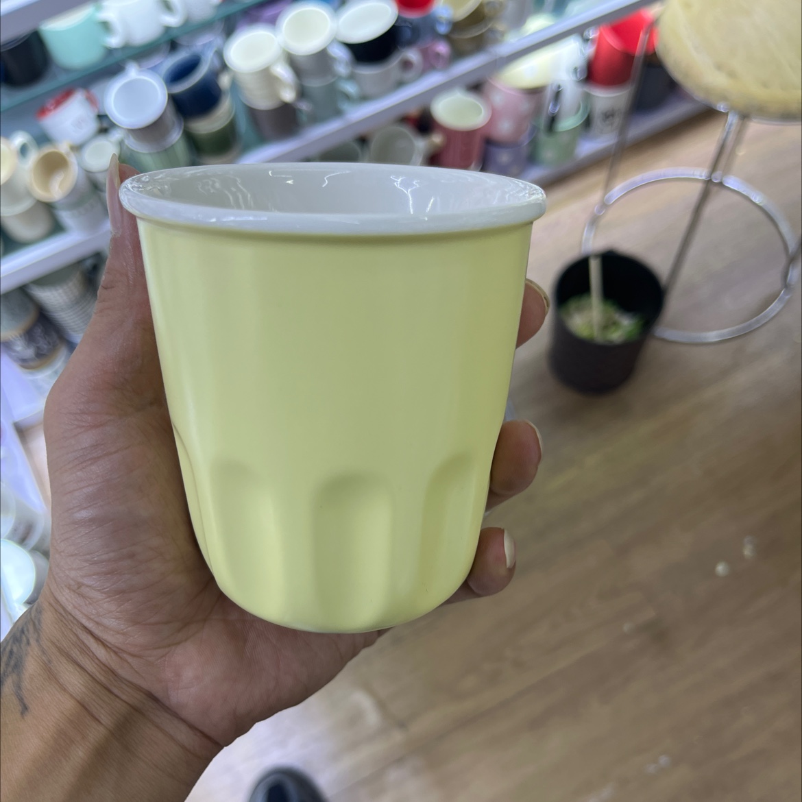 Hand-held cups, ceramic cups, American latte coffee cups, portable ins-style simple mugs, home sets, handless cups Specification image