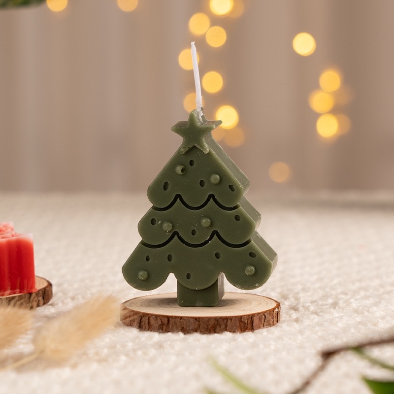 Christmas scented candles, creative Christmas tree atmosphere, scented candle ornaments, romantic Christmas souvenir gifts detail image 4