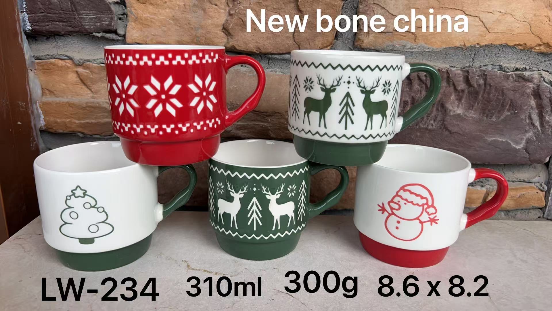 Christmas gifts: Ceramic coffee cups, mugs, high appearance level, household drinking cups, creative souvenirs, mugs, ceramic cups