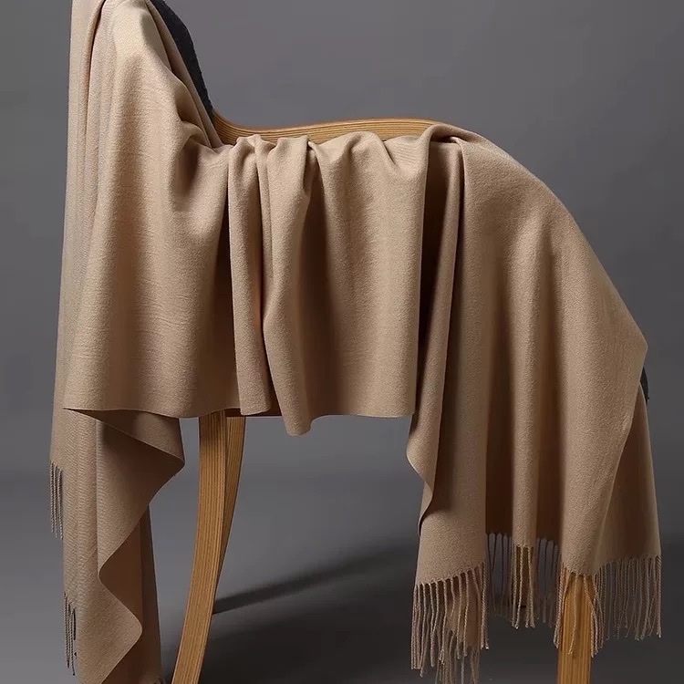 Silk scarf, winter long heating shawl, warm women, autumn and winter fashionable and versatile, soft and thick heat energy shawl, winter scarf, long heating shawl detail image 2