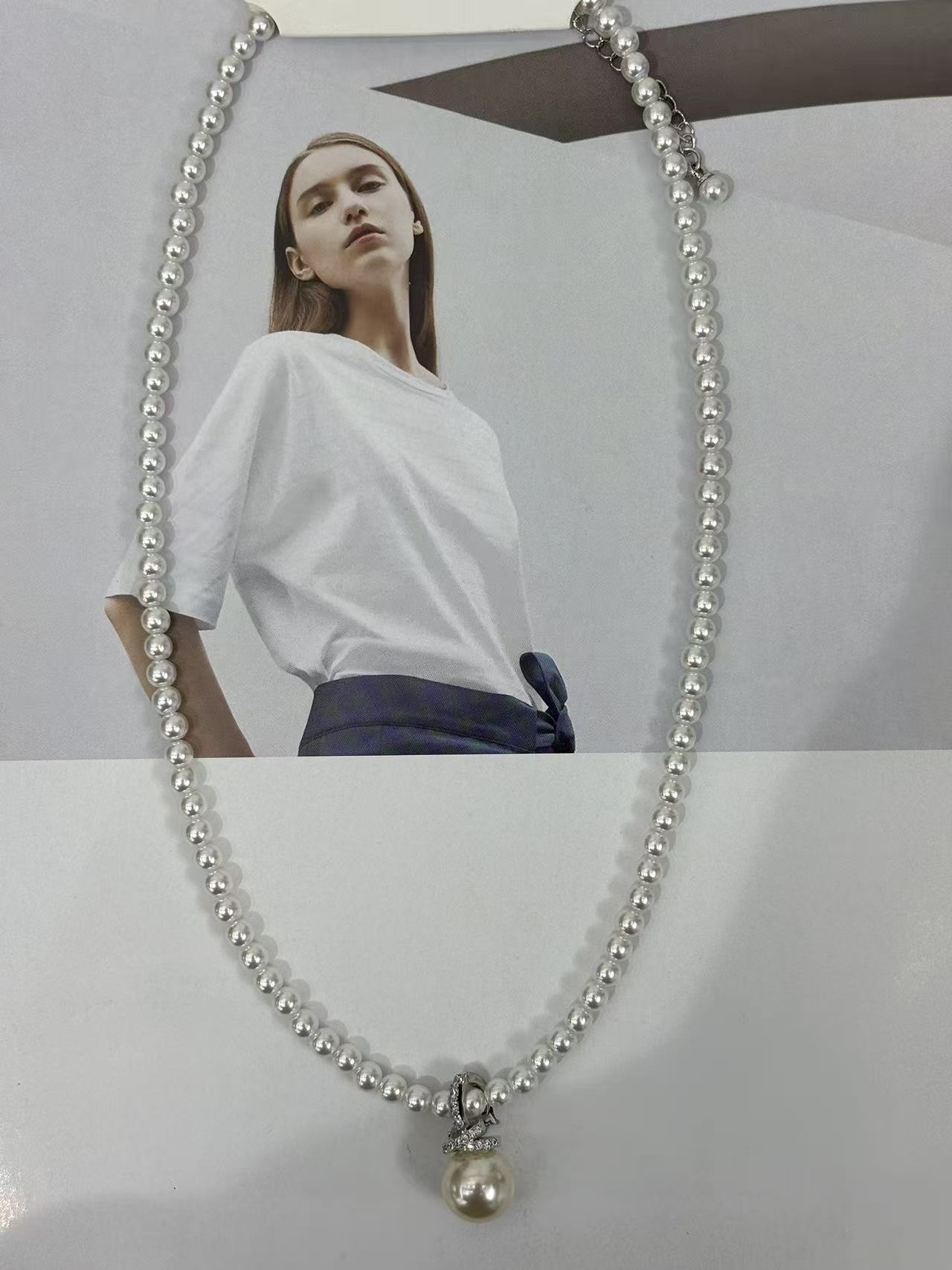 锆石项链18k金饰品时尚百搭简约女款项链链条首饰品