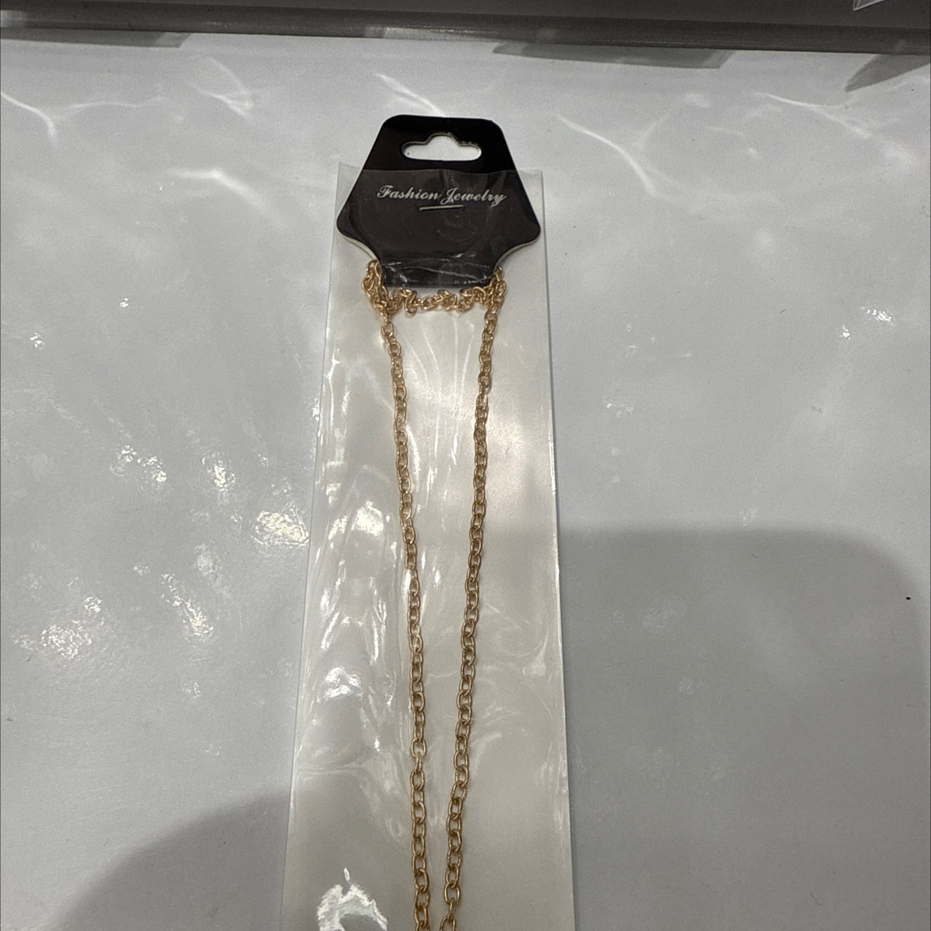 沙金锆石项链银饰18k金饰品时尚简约百搭项链女潮流首饰品细节图