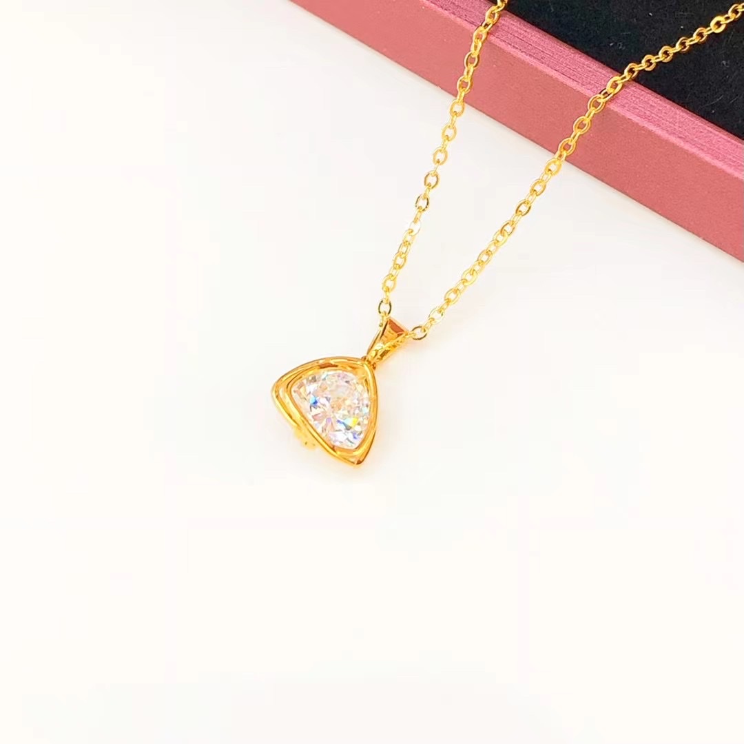 金沐首饰镀金项链网红时尚链饰潮流吊坠爆款厂家直销详情图3