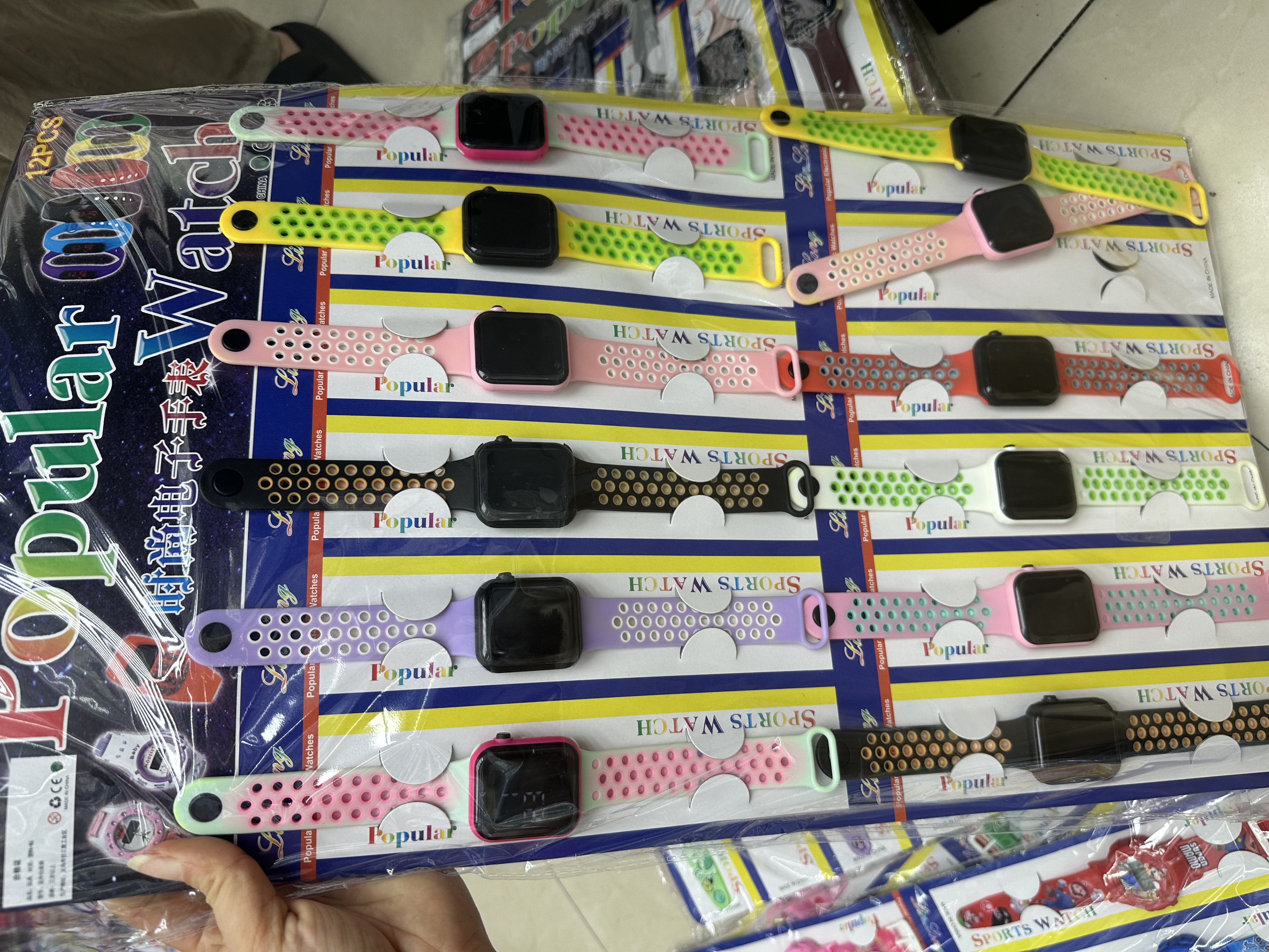 双色表带LED手表