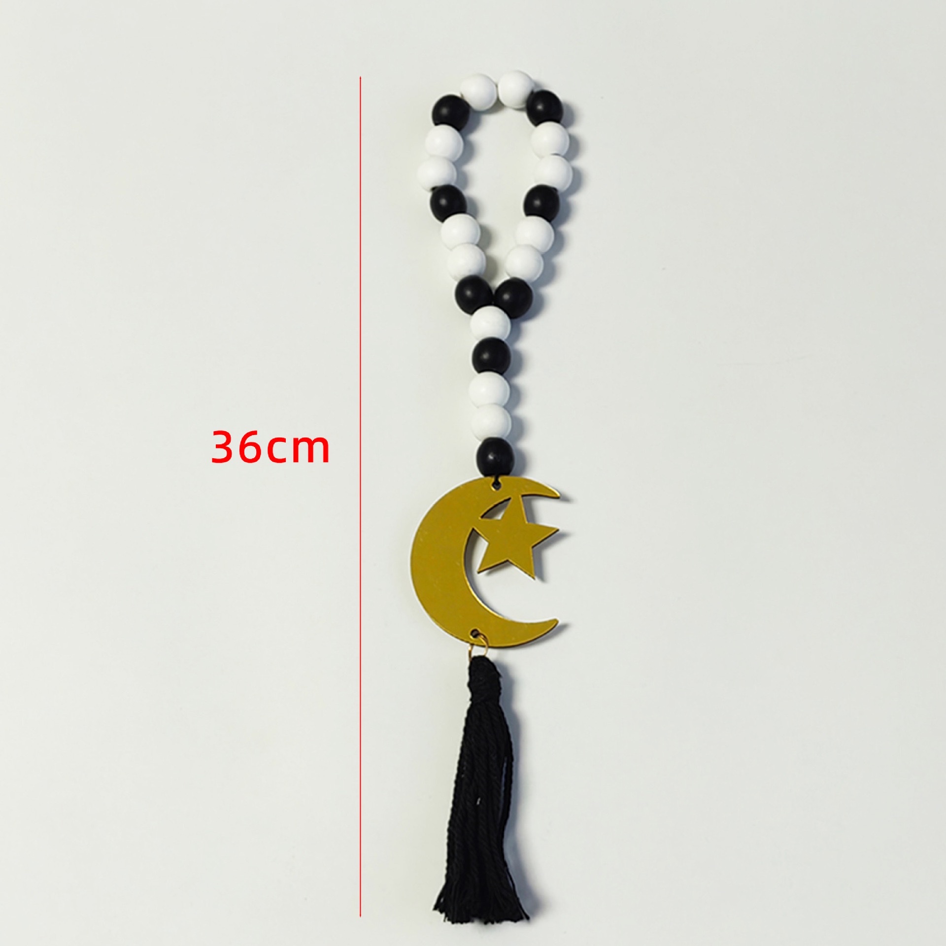 Cross-border wooden bead pendants, diy tassel jewelry accessories, festival home beaded and hemp rope decoration home pendants wholesale detail image 9