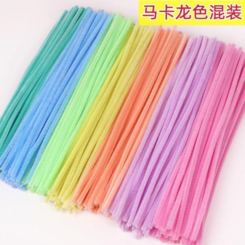 加密扭扭棒百变创意手工制作DIY彩色马卡龙超密毛条幼儿园材料详情图2