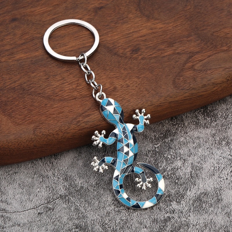 Rex rabbit fur ball keychain accessories, transparent cherry beads, cute key chain ornaments, creative diy gifts, gecko and Brazilian lizard accessories Item Picture