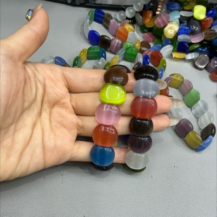  猫眼石手排 厂家直销 可定制详情图3